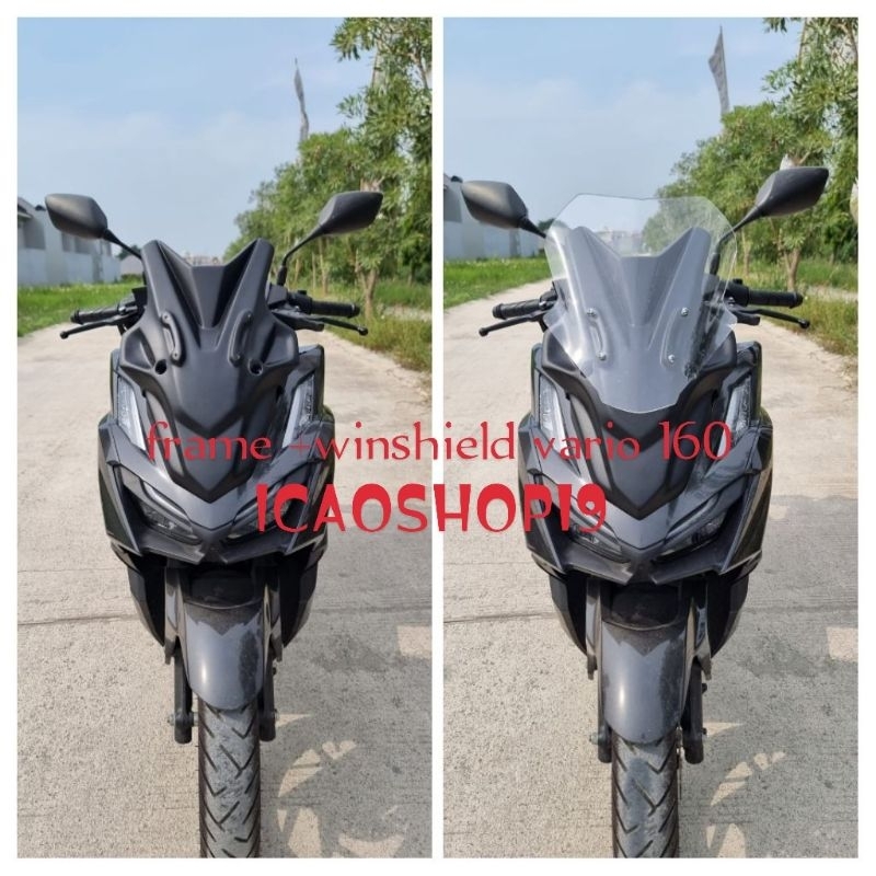 FRAME+VISOR NEW VARIO 160 TAMENG DEPAN VARIO 160 VISOR MODEL AWS 2023 FULL SET