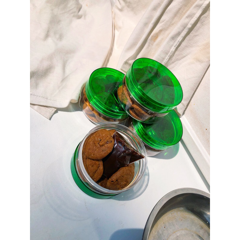 

mini crunchy cookies in Jar