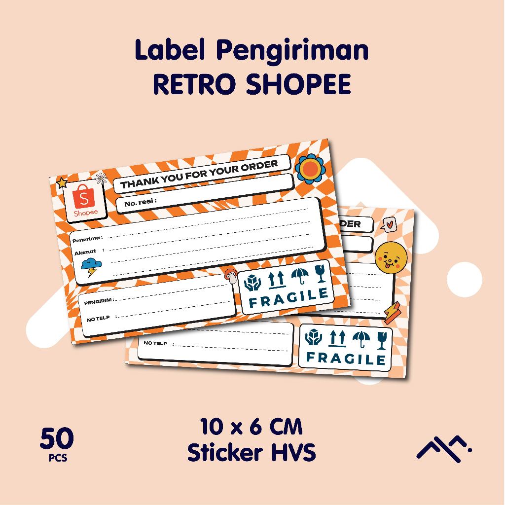 

[50PCS] Label Pengiriman Retro | Label Olshop | Sticker Resi | Stiker lucu | Stiker Paket | Sticker Ekspedisi | Sticker VOL. 3
