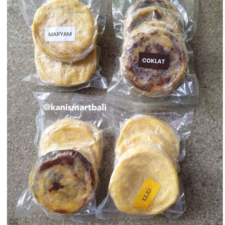 

Roti maryam frozen isi 10 varian ori cokelat keju mix campur /canai / paratha / cane / khas arab india