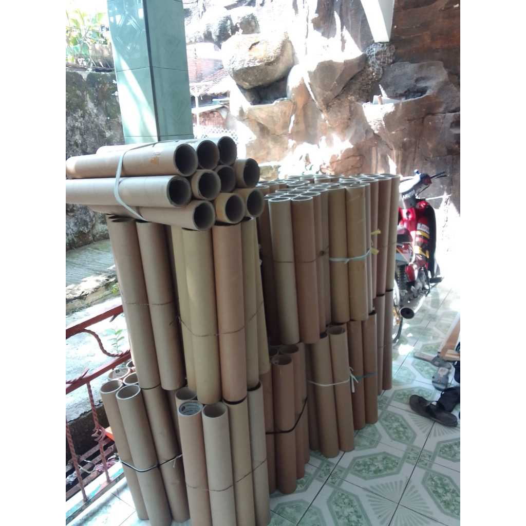 

Selongsong Packing/Tube Paper Tabung kertas Uuran Diamter 8 Panjang 30cm-60cm