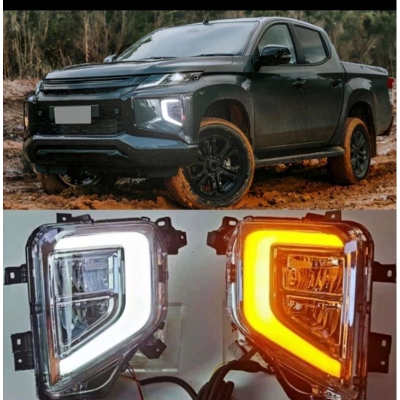 Lampu led DRL mitsubishi Triton