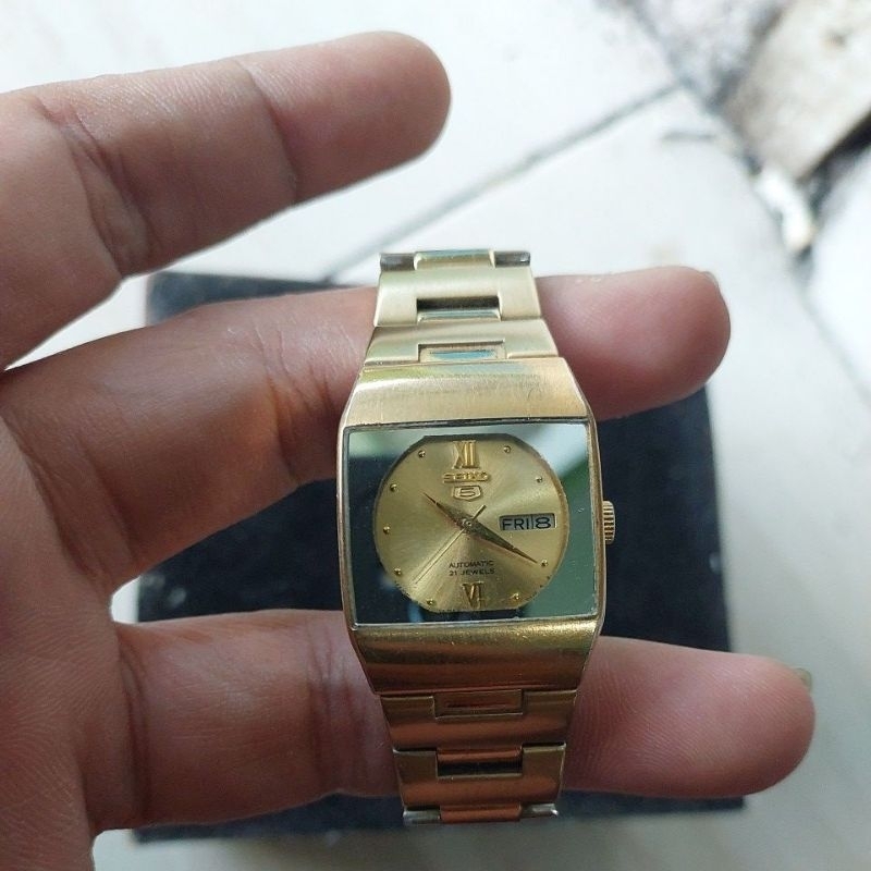 jam tangan Cewek Original Automatic Seiko 5 preloved second bekas