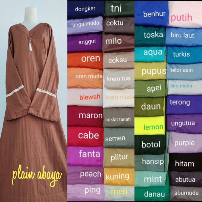 PLAIN ABAYA/ABAYA PARASUT TRAVELING/ABAYA PARASUT MURAH/ABAYA PARASUT PREMIUM/ABAYA MINI POCKET/MUKE