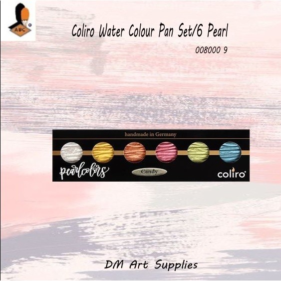 

Coliro Water Colour Pan Set/6 Pearl (008000 9)