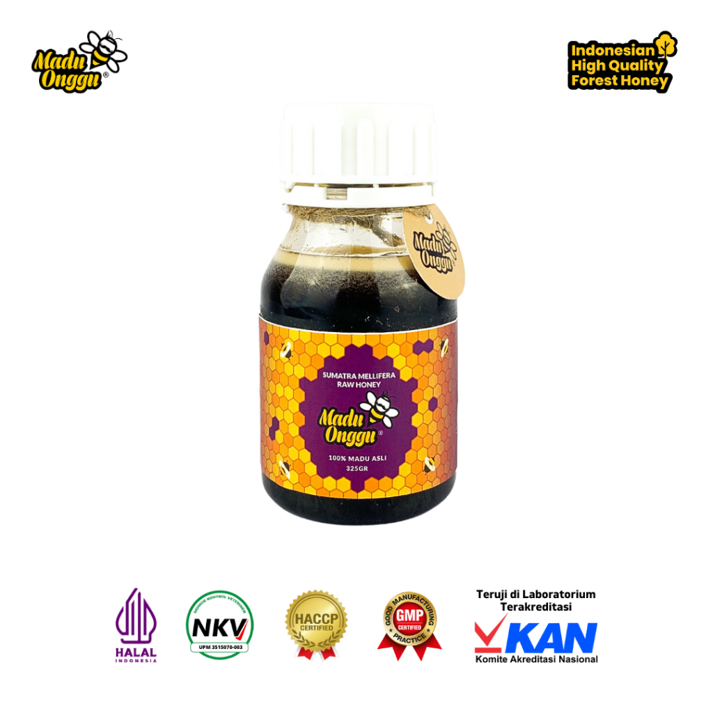 

Madu Asli Murni Madu Onggu Sumatra Mellifera Raw Honey 325gr 100% Nektar Alami Tanpa Pengolahan Apapun