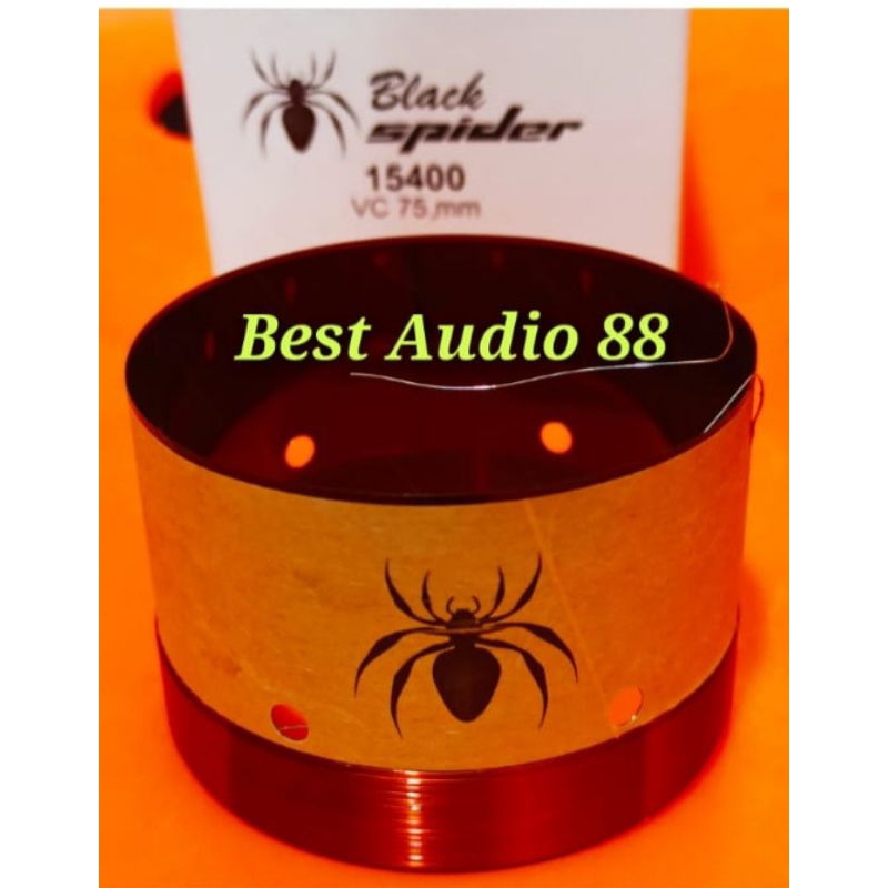Spul spol spool speaker 15inch 15 inch Black Spider BS 15400 voice coil 75mm 3inch capton