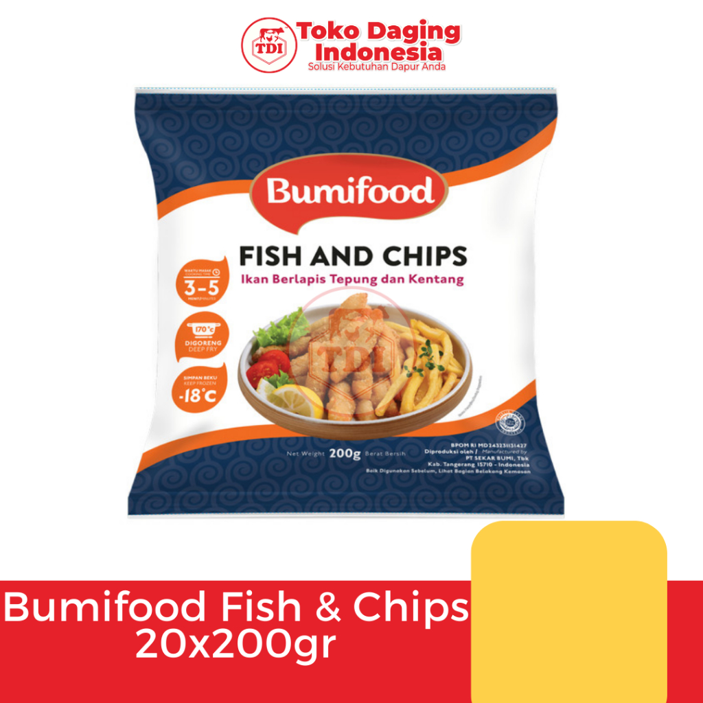 

Bumifood Fish & Chips 20x200gr