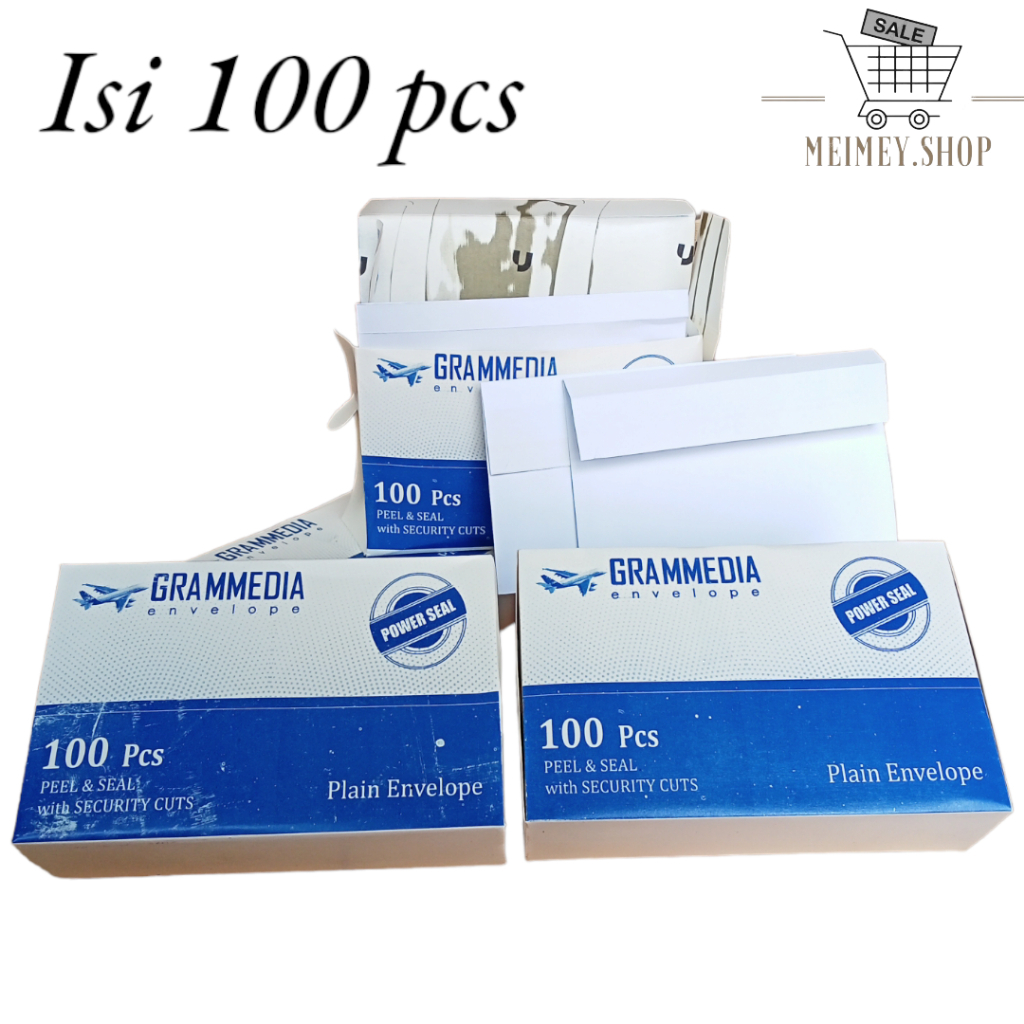 

Amplop Grammedia 104 Putih Polos Satu Pak Isi 100 Pcs