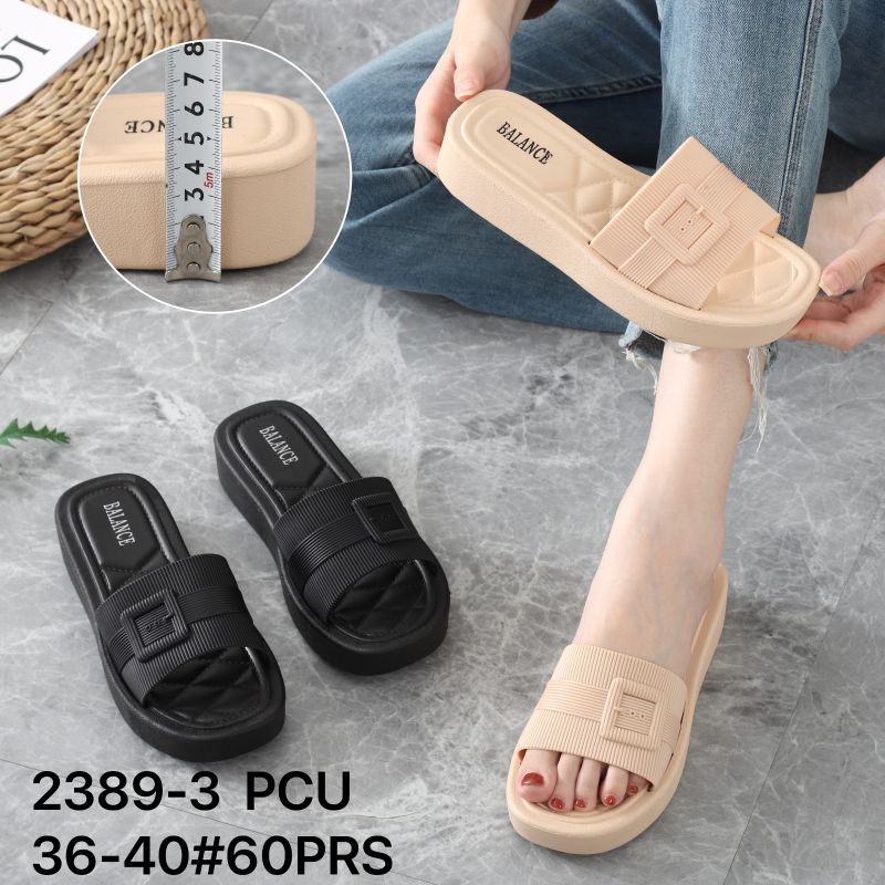 Sandal jelly karet wanita model slop terbaru balance 36-40