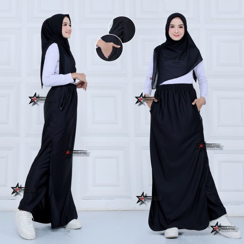 Rok Celana Olahraga ( ROCELA ) / Training Rok Celana Olahraga Wanita Muslimah / Celana Rok Training