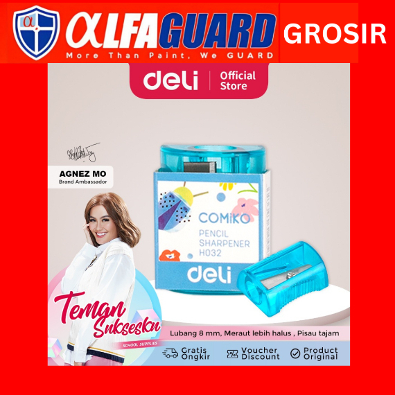 

Deli Sharpener / Rautan Pensil Lucu Warna-Warni EH034