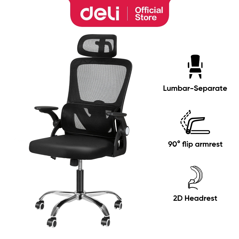 Deli Kursi Kantor / Kursi Kerja Jaring / Office Chair Adjustable E4960