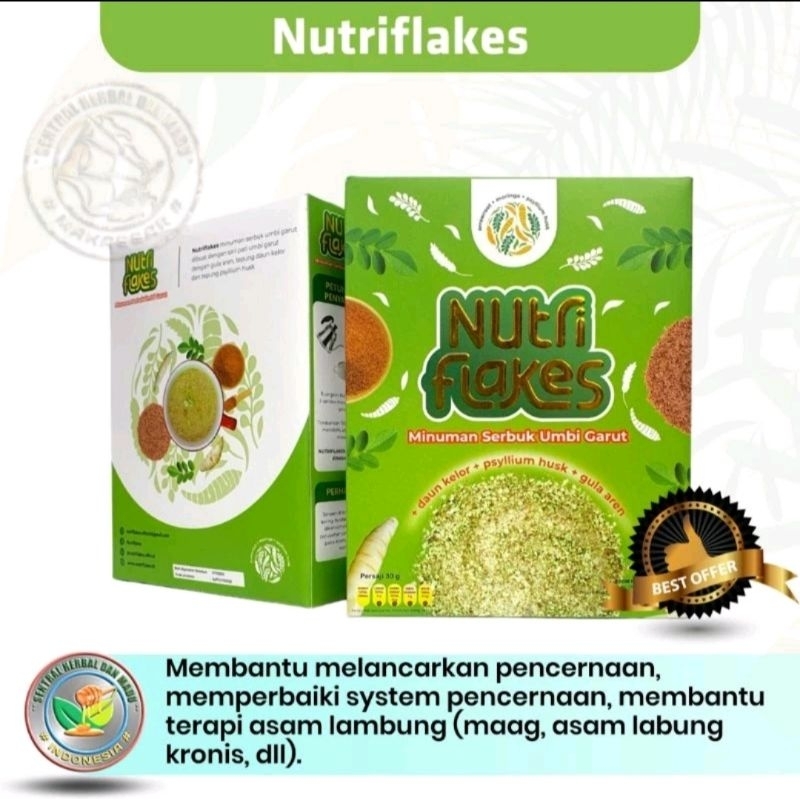 

NUTRIFLAKKES SEREAL - Sereal umbi garut mengatasi asam lambung juga maag