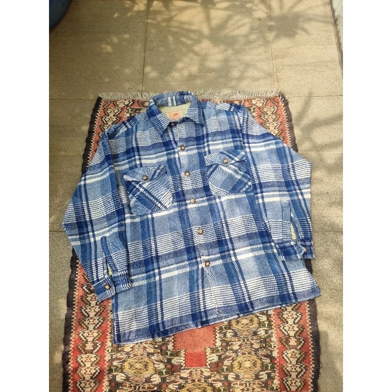 Virgin Voyage Flannel Quilted Size M Original Preloved