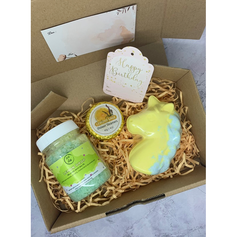 HAMPERS NATAL/PARCEL NATAL BATH BOMB/BUBBLE BATH - WET N' BATH Set 1