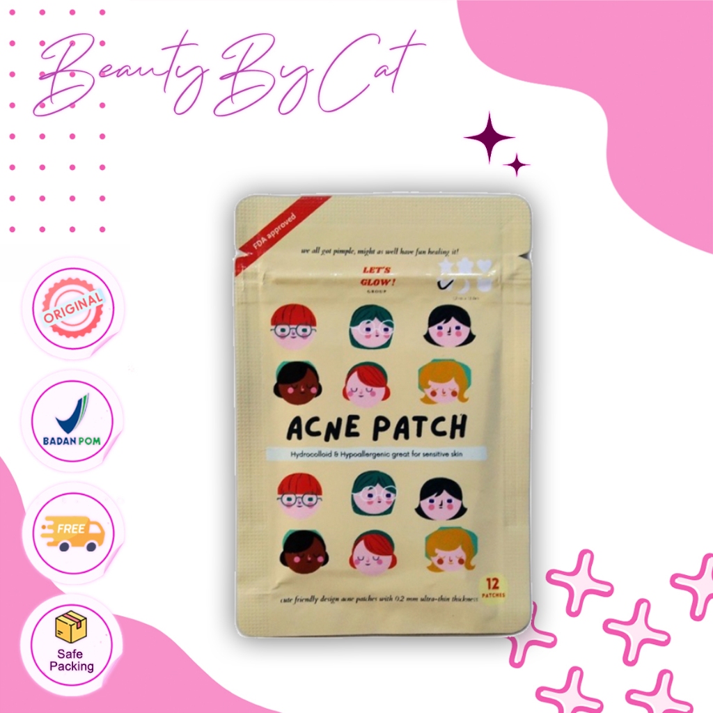 Acne Patch Hydrocolloid by Lets Glow | acne patch hydrocolloid | stiker jerawat
