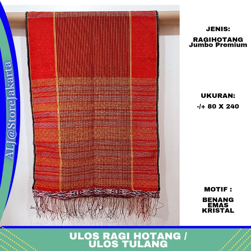 ULOS BATAK  RAGIHOTANG BESAR PREMIUM/ULOS TULANG( GRADE A)