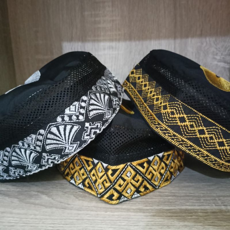 Peci hitam bugis kopiah madinah kopyah pria motif terbaru