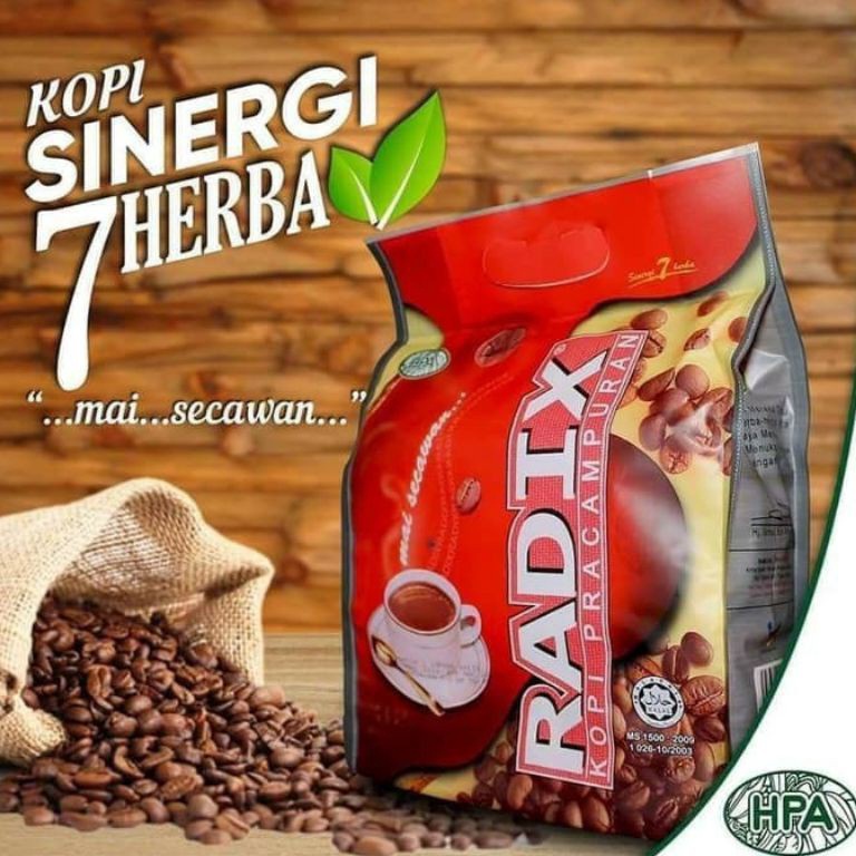 

Kode DYM863 Kopi Radix Hpa Malaysia Kopi Radix Jumbo HPA Kopi Radix Original ISI 32 Sachet