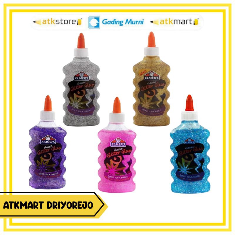 

ELMER'S 177ML GLITER GLUE / LEM CAIR METALIK GLITTER WARNA