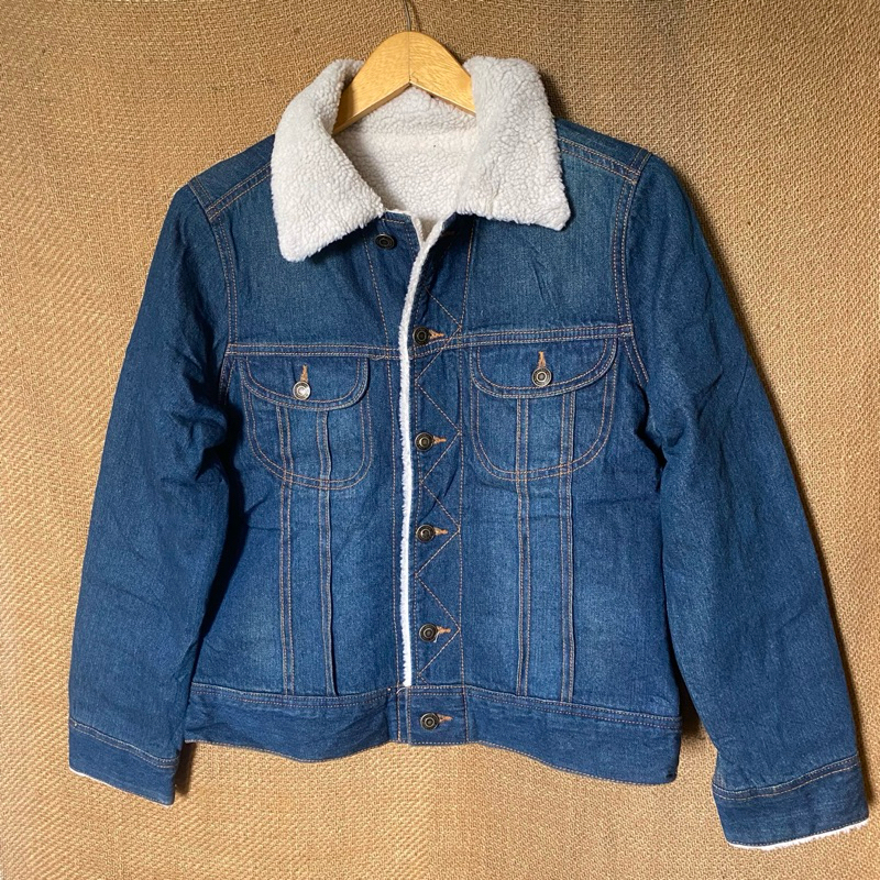 Ingni Denim Buttoned Sherpa Jacket Woman