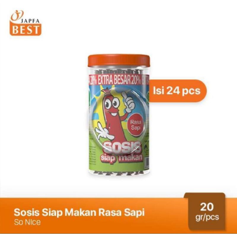 

SO NICE Sosis Siap Makan Sapi 480 g