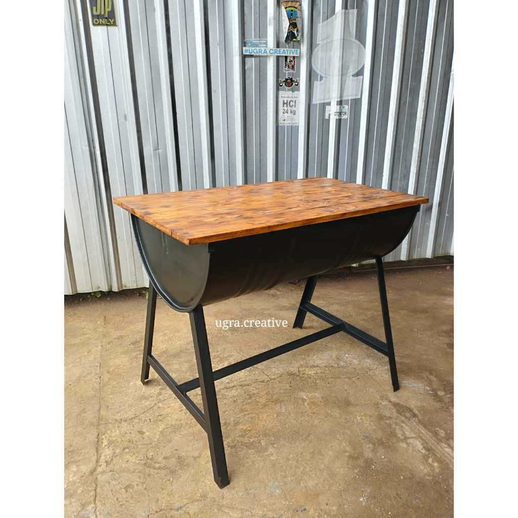 MEJA DRUM KAYU PALLET