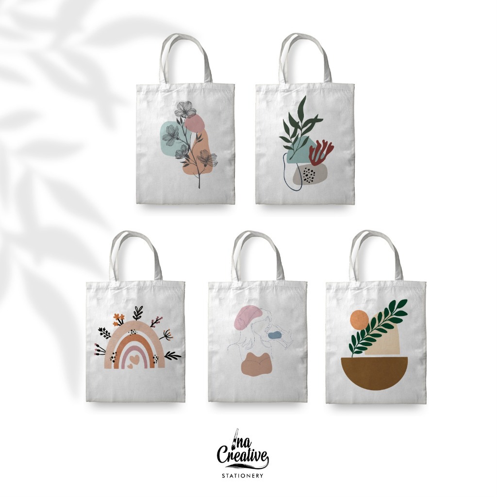 

Totebag Minimalis kanvas aestetik