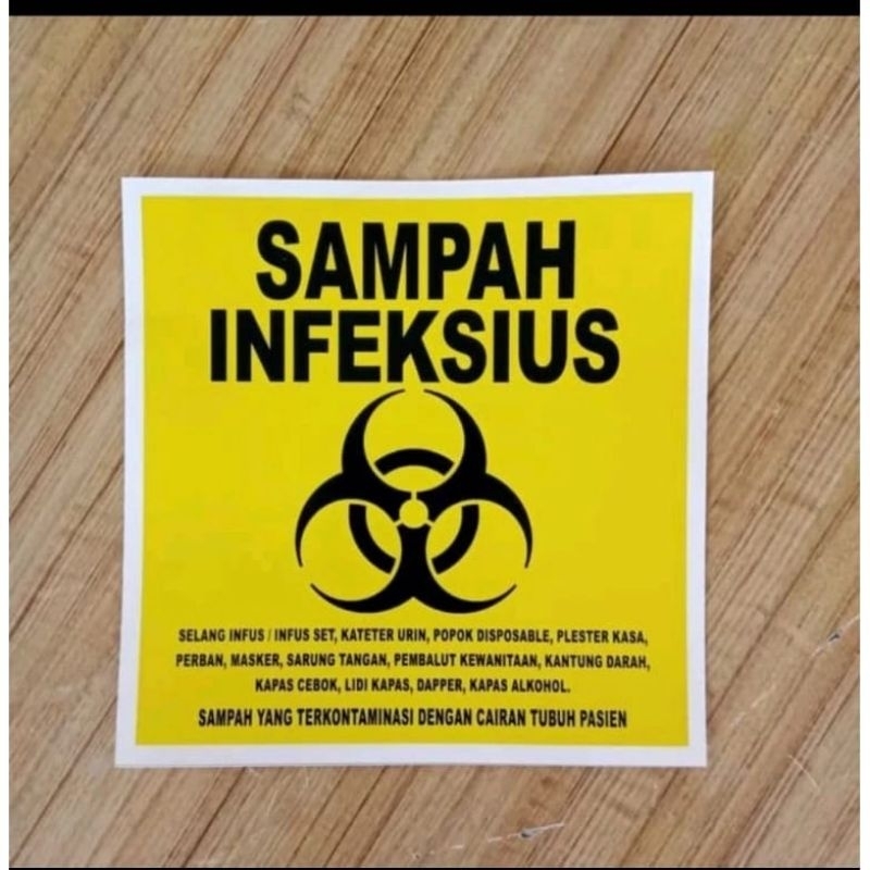 

SIGN STIKER B3 SAMPAH ( INFEKSIUS )