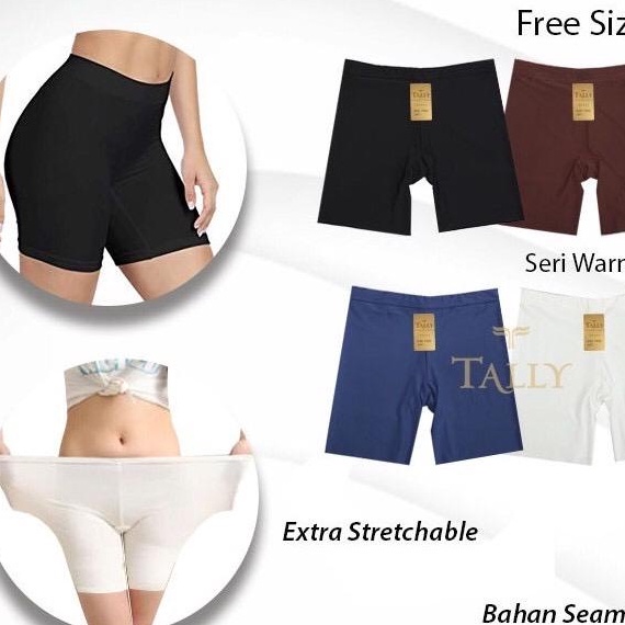 Tally 172  174  175  176  178 Short Pants Wanita Seamless Tanpa Jahitan Celana Short Seamless Tally 