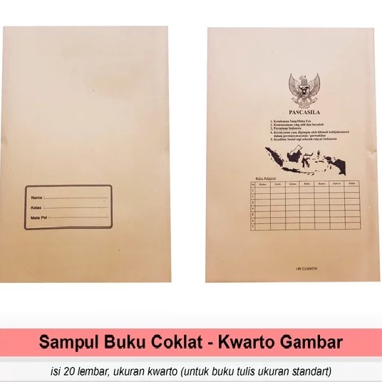 

Diskon SAMPUL BUKU COKLAT SAMPUL PLASTIK LEM UKURAN KWARTO SIDU BOXY B BOSS