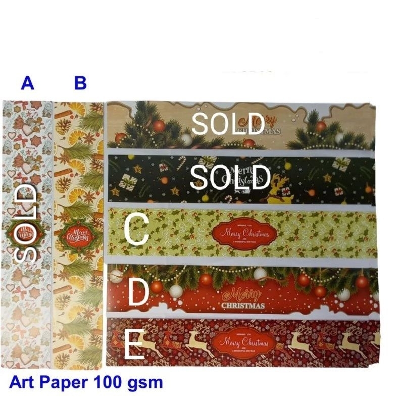 

5pcs LABEL HAMPERS BOX KADO NATAL BELT WRAP XMAS HAMPERS