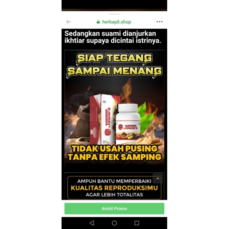 Kapsul Jawara Kapsul Penambah Stamina