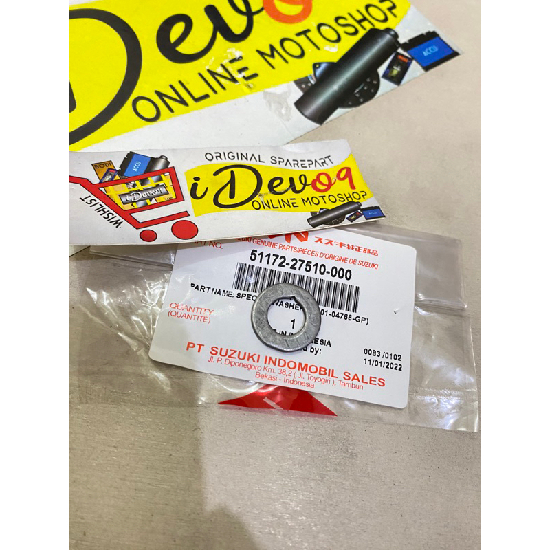 Ring Washer Sambungan Per As Shock Depan Satria Fu Karbu CBU CKD Facelift Raider Ori SGP