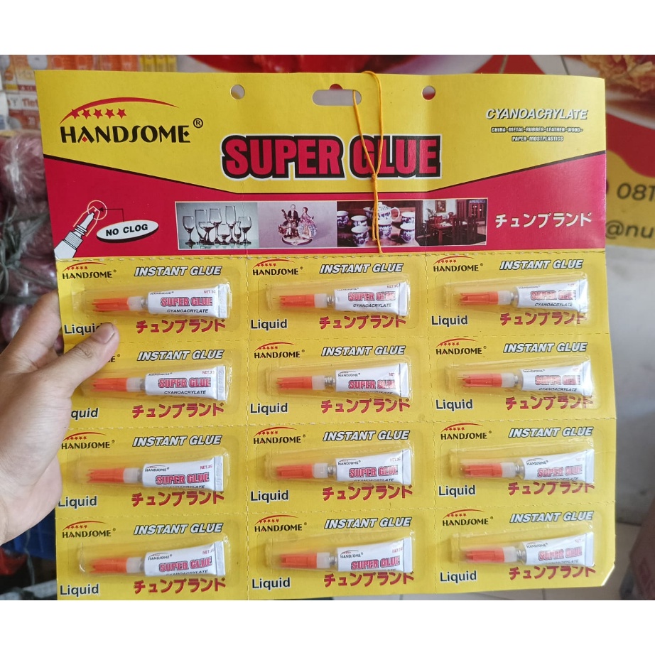 

Promo Lem Handsome super glue murah harga per lembar bukan satuan