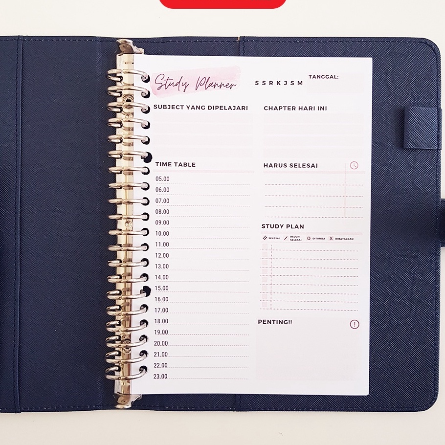

Ready Loose Leaf Study Planner Rencana Studi Student Planner A5 B5 Isi Binder Studi A5 B5 Study Planner A5 B5