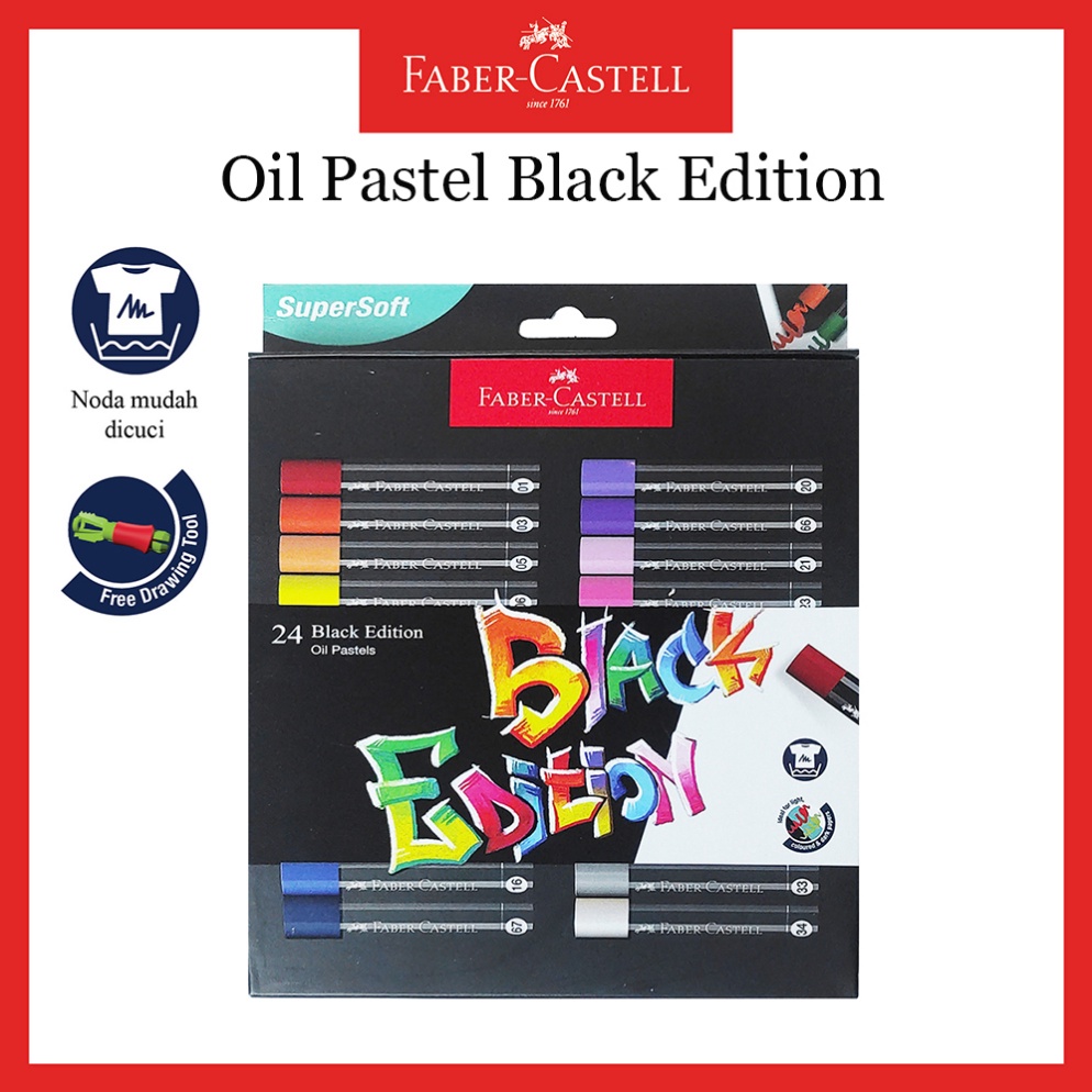 

Stock Banyak Crayon Faber Castell Oil Pastel Black Edition 24 Warna 55