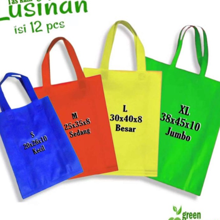 

Hemat Besar Beli Sekarang Jangan Menunggu 1 Lusinan 12 pcs Tas Kain Spunbond Goodie bag Handle Tebal Ukuran Jumbo besar Kecil 2x25 25x35 3x4 38x45 Kantong belanja shopping bag tas hampers tile souvenir ulang tahun pernikahan tas parsel sembako ber