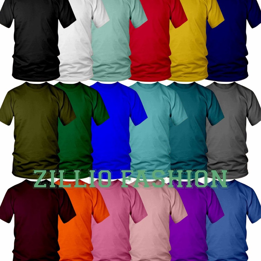 Kode JR596 KAOS POLOS LENGAN PENDEK  COTTON COMBED 24S  KAOS UNISEX