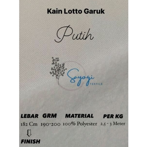 Diskon KAIN LOTTO GARUK HARGA KILOAN