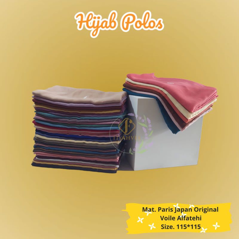 Hijab Paris Japan Original VOILE Alfatehi Polos