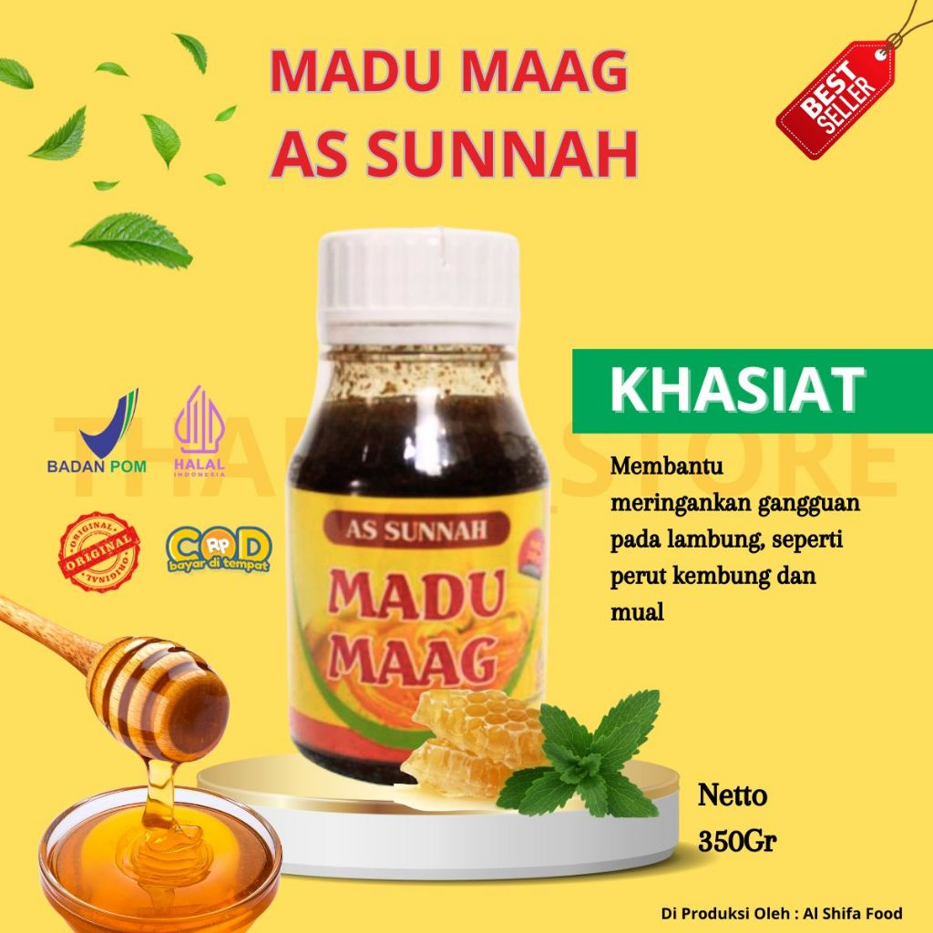 

[Bisa COD] Madu MAAG AS SUNNAH Asli Original 100% Ampuh Atasi Sakit Maag, Gerd Dan Asam Lambung