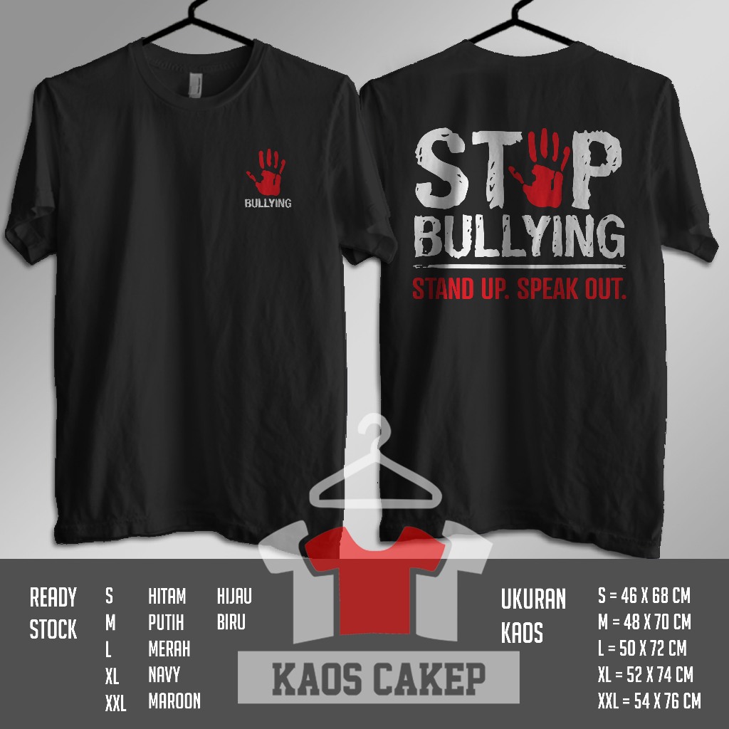 Kaos Baju Stop Bullying Anti Perundungan Agen Perubahan Kaos Distro