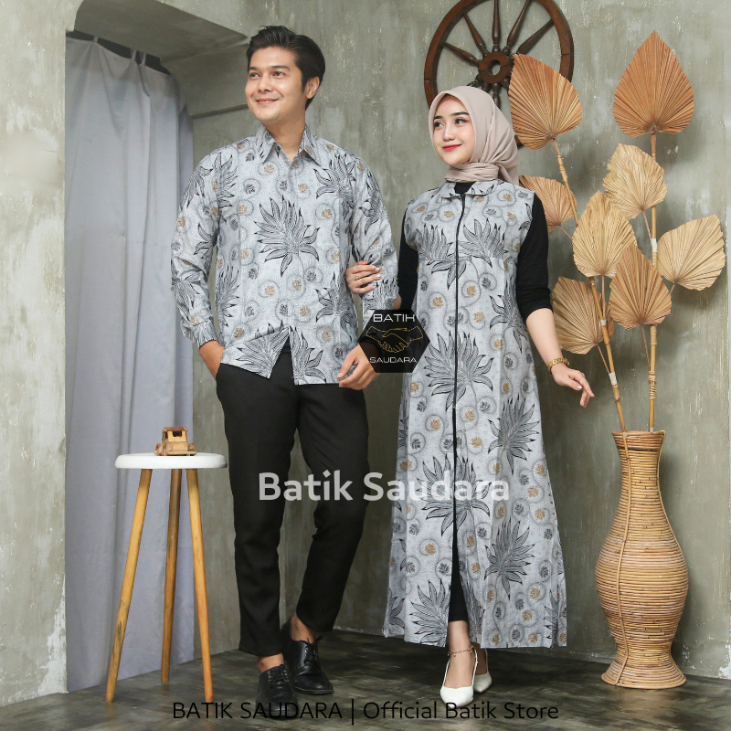 Outer/kardigan/long cardi batik, standar (ld 100-110) dan jumbo (ld 120-130) motif mega angsa coklat