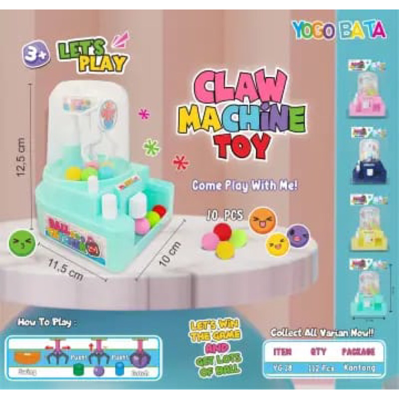 Mainan mesin capit mini/mainan candy crane mini/ mainan mesin capit bola mini