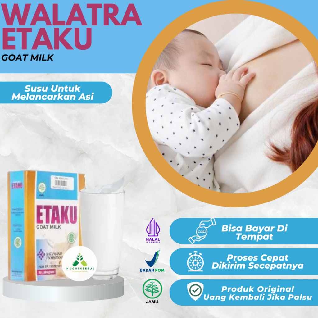

Etaku - Susu Untuk Melancarkan Asi, Penambah Asi, Memperbanyak Air Susu, Pelancar Asi Tersumbat, Meningkatkan Kualitas Asi, Susu Untuk Asi Booster