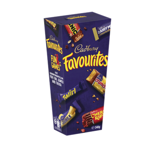 

Cadbury Favourites Boxed Chocolate | 340g Australia