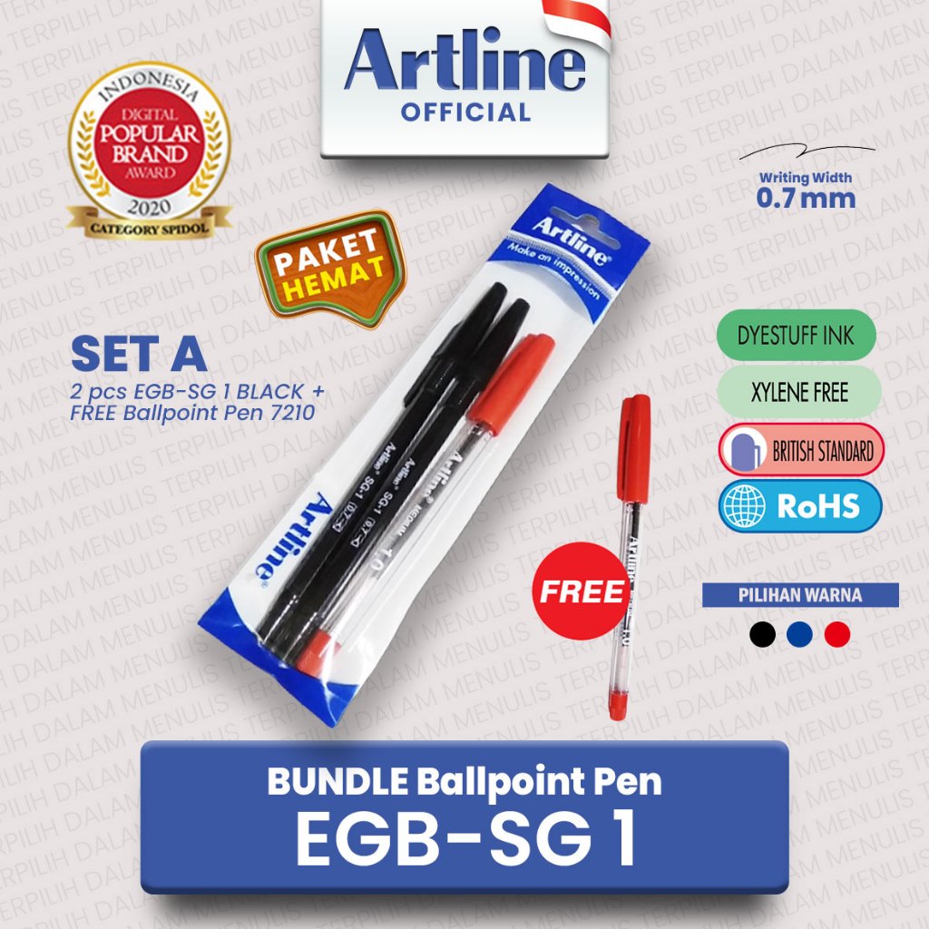 

PROMO PULPEN ARTLINE SET SG1 / Pulpen Paket Hemat