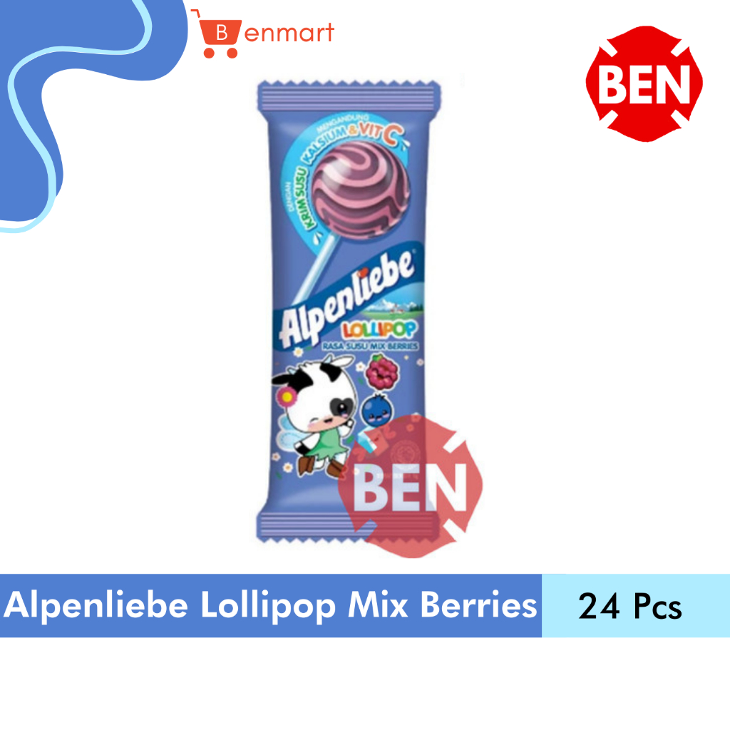 

Permen Alpenliebe Lollipop SUSU MIX BERRIES 1 Pak 24 Pcs Lolipop Ungu